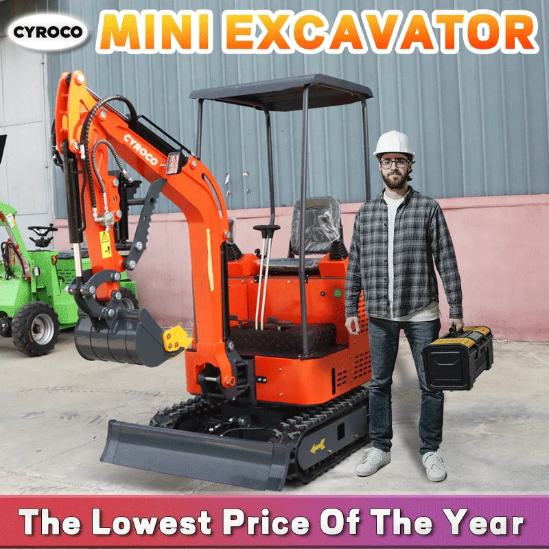 Mini Excavator 1 Ton 1.2 Ton Kubota Engine 1.5 Ton 1.8 Ton Crawler Excavator EURO 5 EPA Engine Excavator