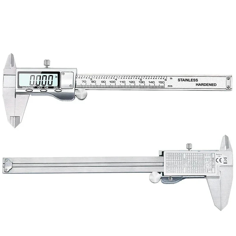 TON09 Digital Vernier Caliper 150mm ā 6" Stainless Steel Electronic Micrometer Measuring Tool | 0.01mm Precision