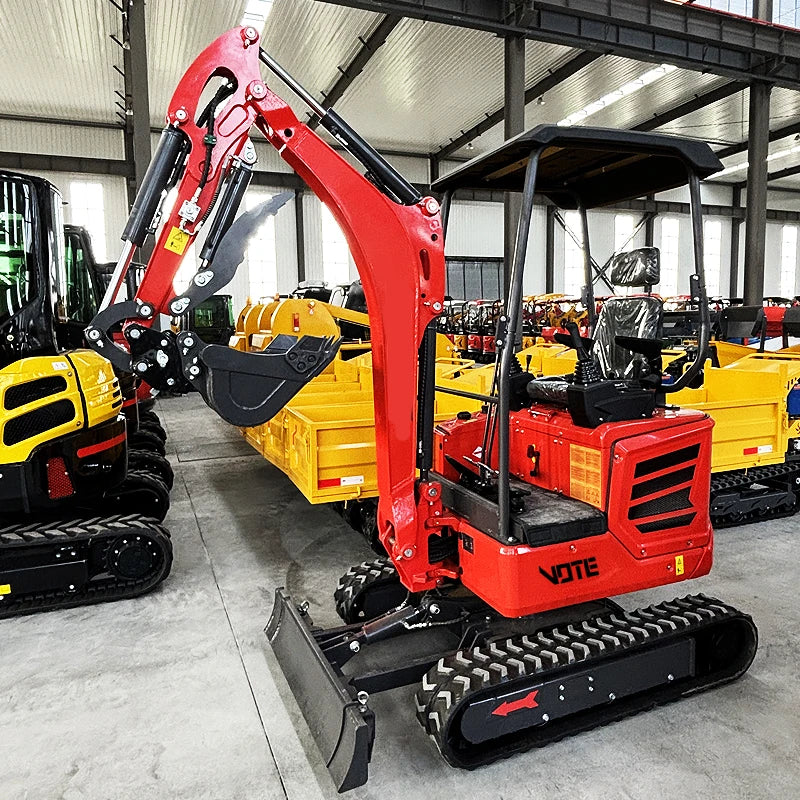 Mini Micro Excavator 1 Ton / 2 Ton – 1000kg EURO Standard Small Digger for Construction, Garden & Custom Home