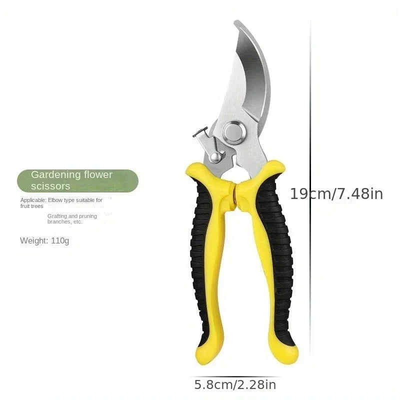 Stainless Steel Professional Gardening Shears ā Heavy-Duty Pruning Tool for Branches, Flowers & Fruit Trees