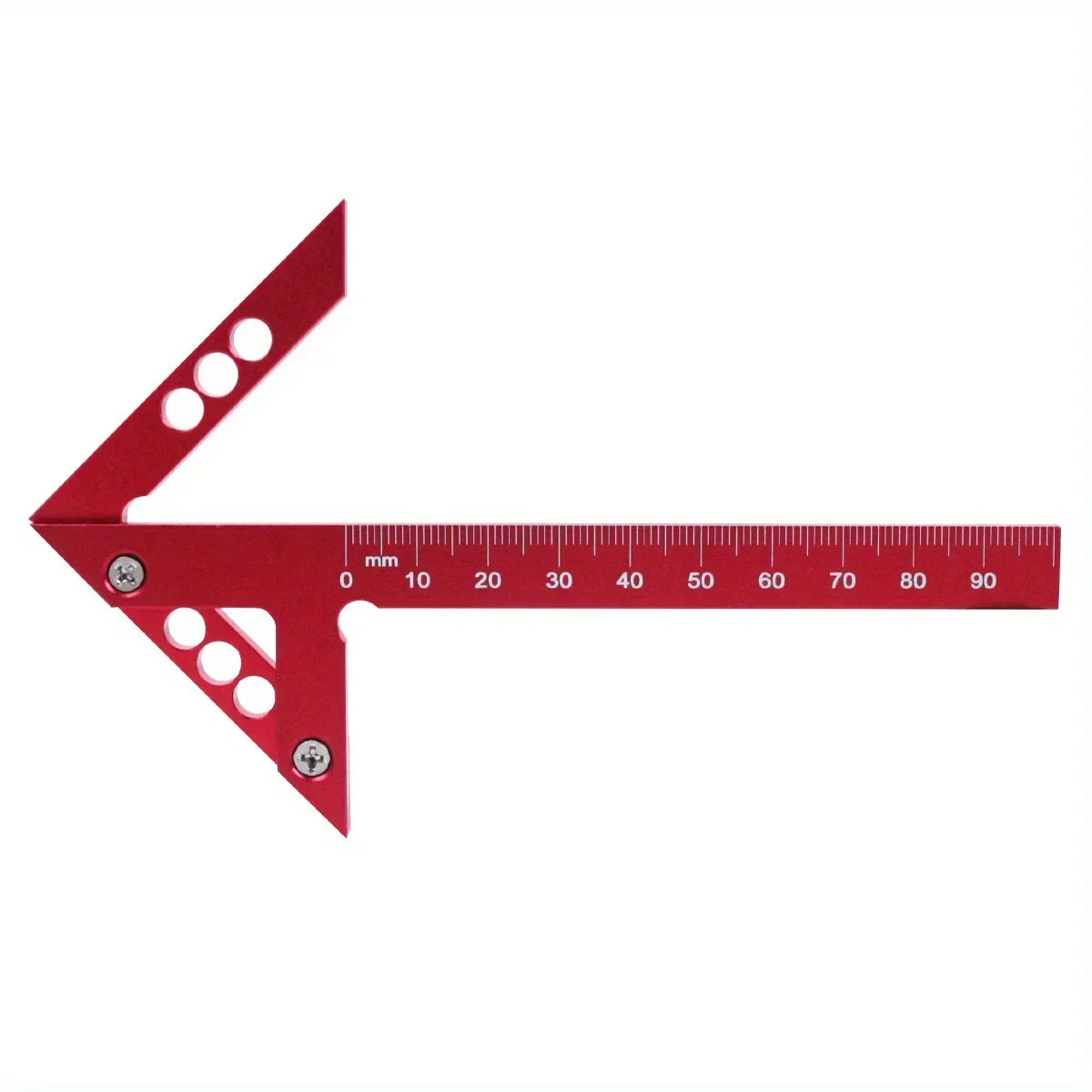 Center Finder Woodworking Square – 45°/90° Aluminum Scribe Gauge