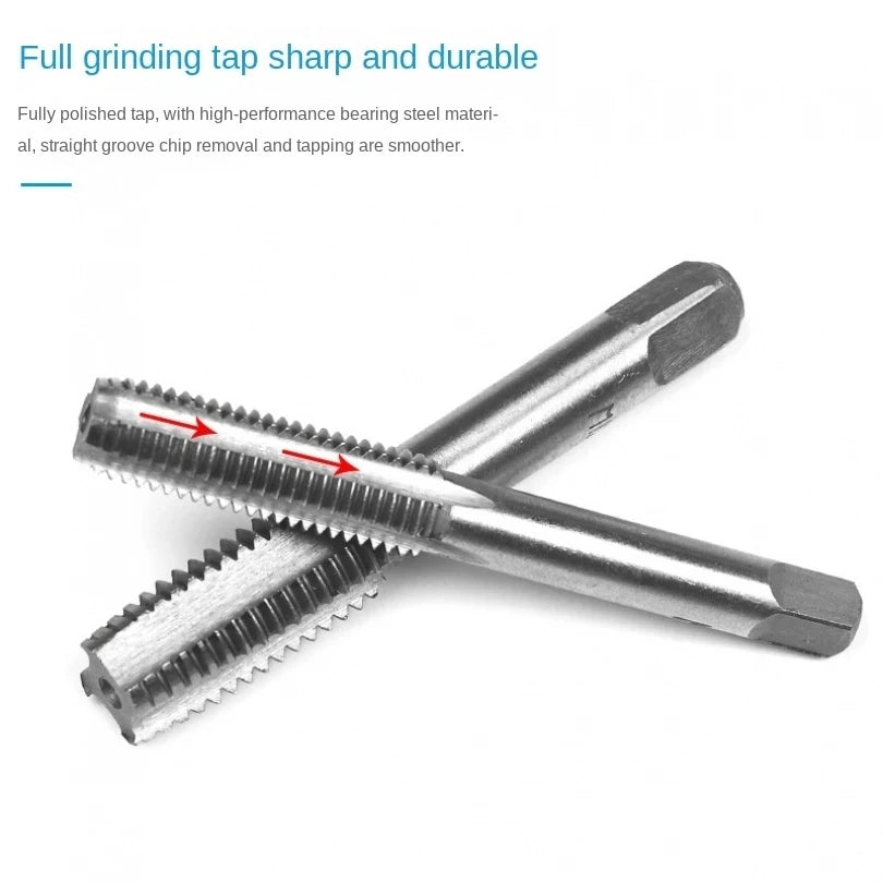 12/20pcs Tap & Die Set M3-M12 β Metric Thread Cutting Tool Kit for DIY Metalwork