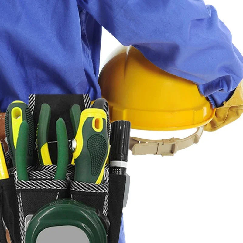 Multifunctional Tool Belt Pouch β Nylon Electrician Waist Bag for Screwdrivers & Kits
