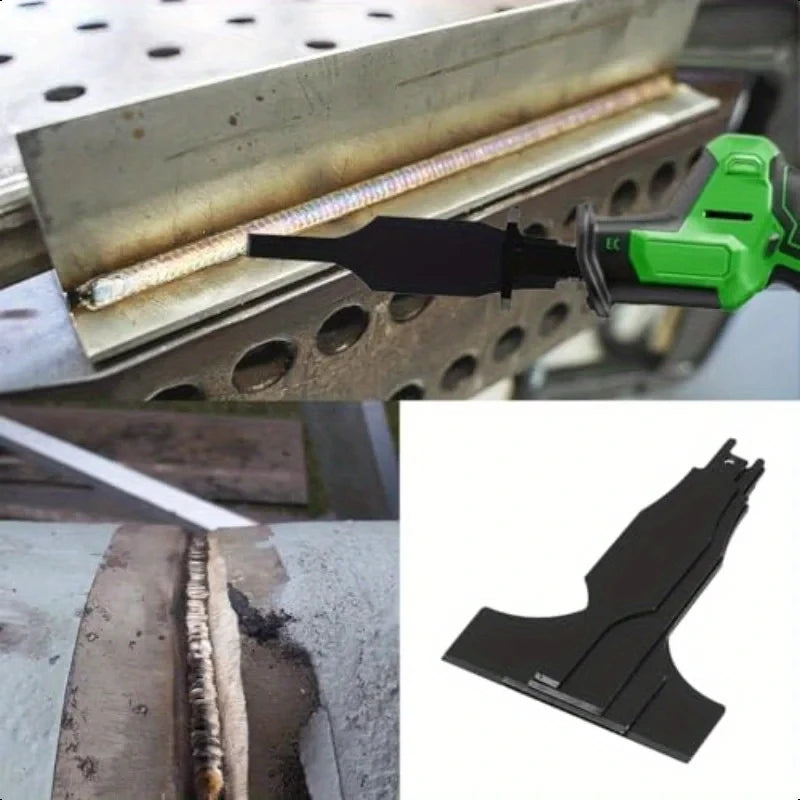 4PC Reciprocating Saw Blade Set for Steel, Tile, Putty Removal | Heavy Duty Wall & Floor Scraper Blades