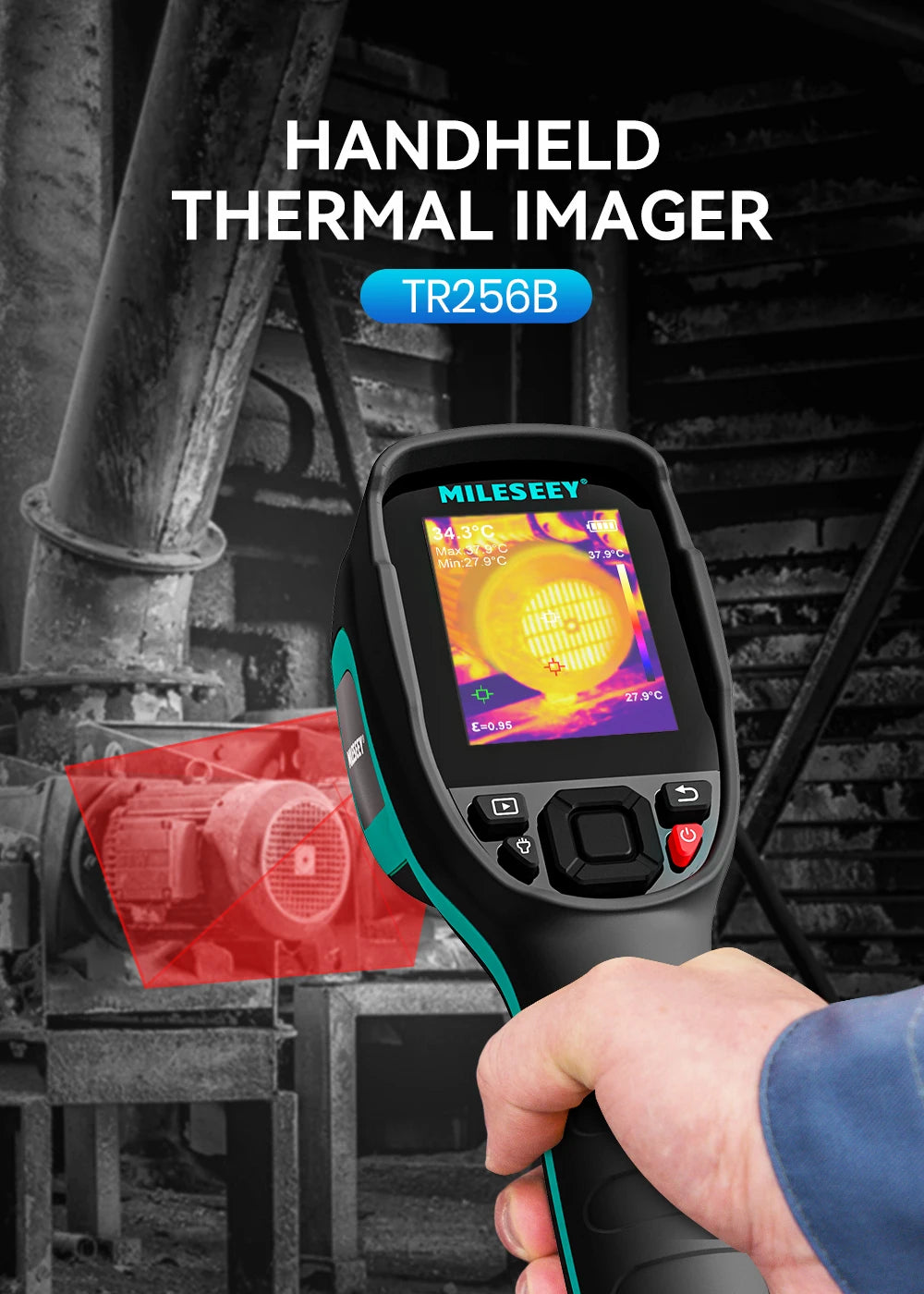 TR256E /B Thermal Imager 256X192 Thermal Imaging Camera Infrared Temperature Meter For Repair, PCB, Pipeline Detection