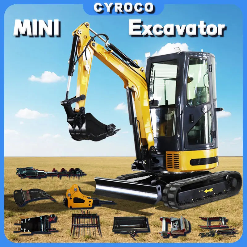 Mini Excavator 1 Ton 2 Ton Kubota Engine Customized EURO 5 Excavator Diesel Engine Crawler Excavator Fast Delivery