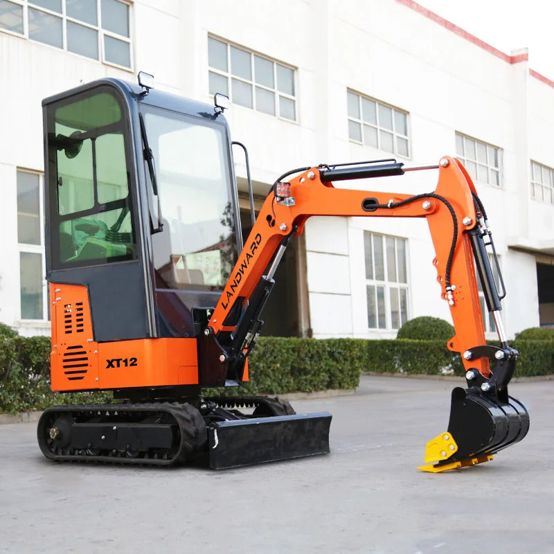 2 Ton Hydraulic Mini Excavator – 1.6T/1T Diesel Trench Digger for Home, Farm & Orchard Use