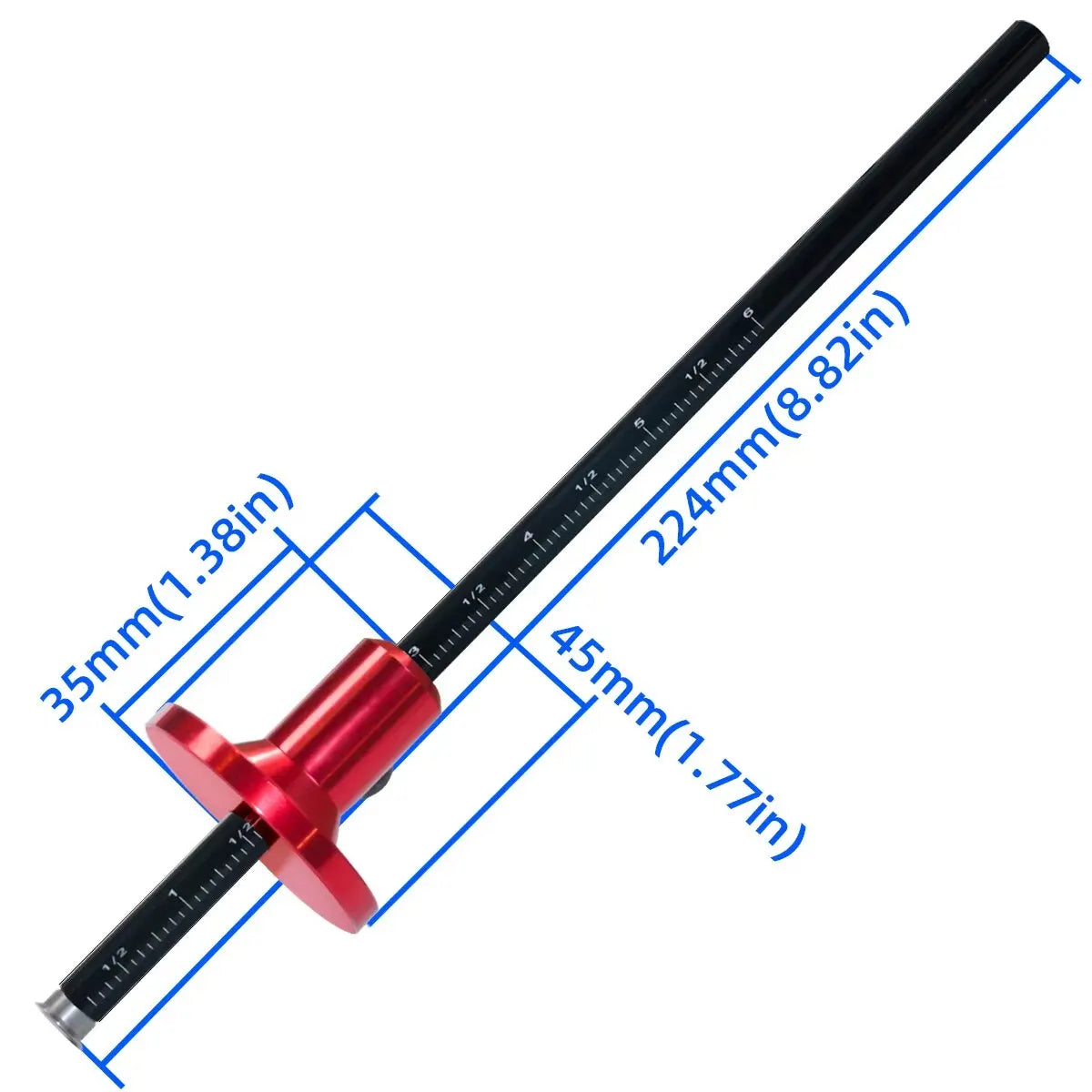 Dual Scale Wheel Marking Gauge ā Precision Woodworking Scriber Tool with Inch & MM for Mortise and Parallel Line Marking