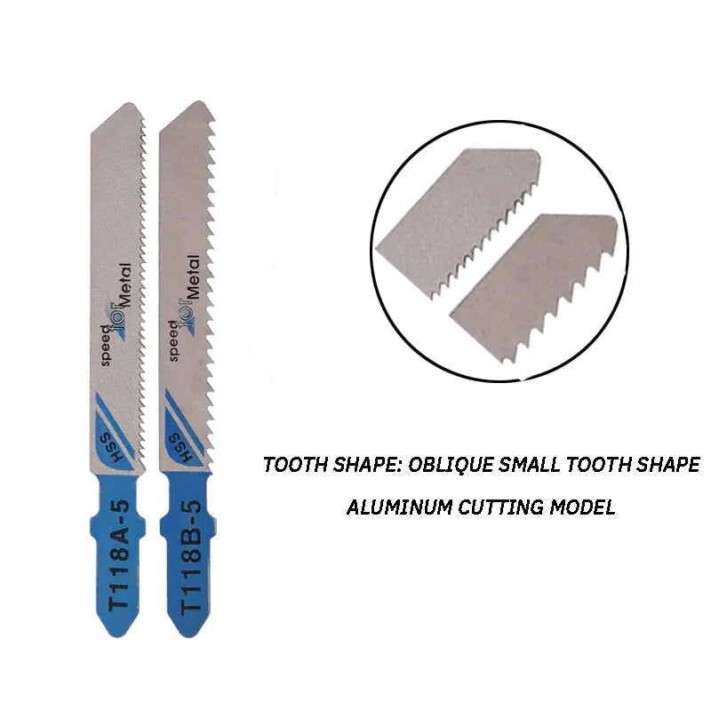 10PCS Electric Jig Saw Blades for Wood, Metal, Plastic ā Fine & Coarse Teeth | Anti-Collapse Design