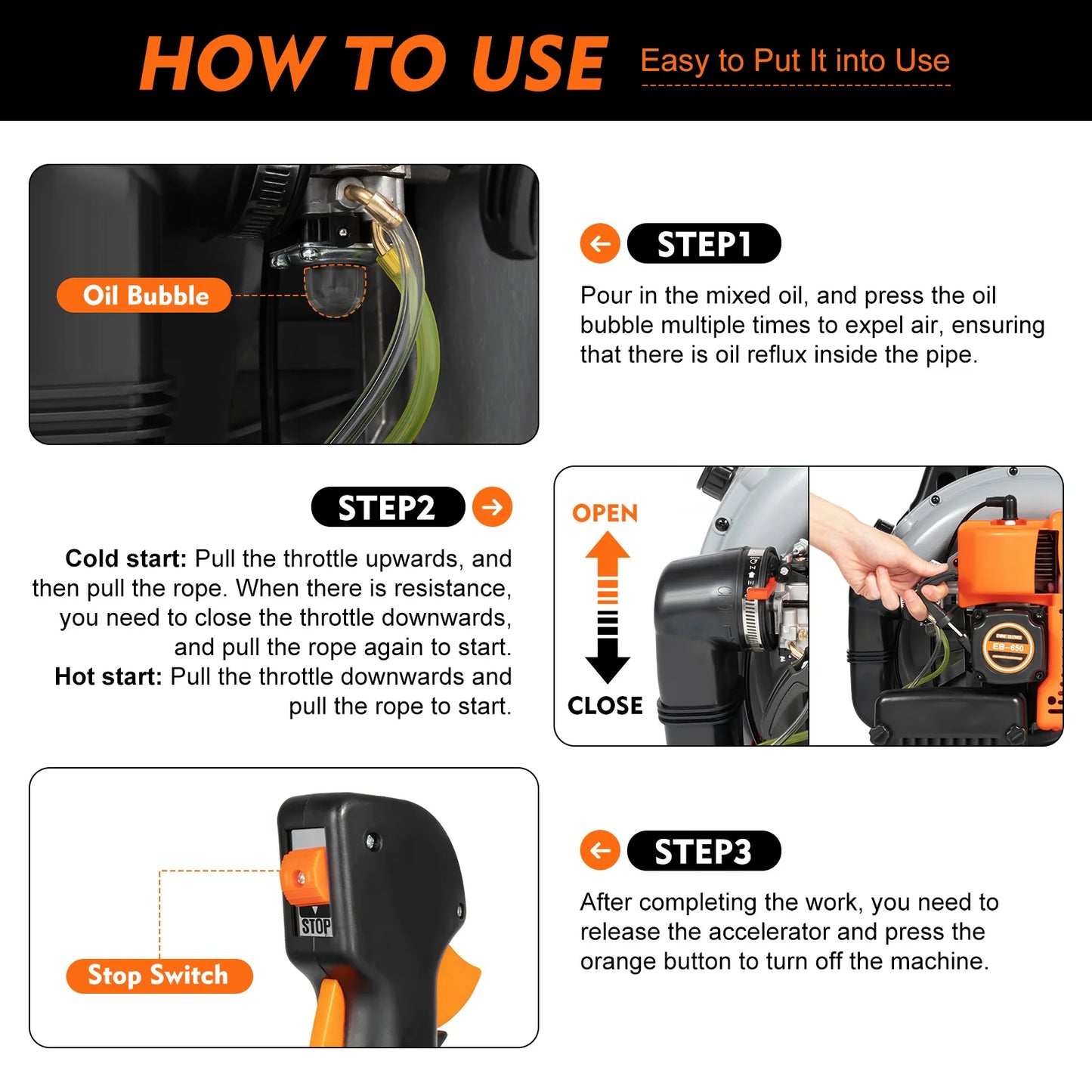 2700W Backpack Leaf Blower 63CC 2 Stroke Gas Powered Leaf Blowers W/ 1.8L Fuel Tank, Air Cooling Gasoline Grass Blower for Yard