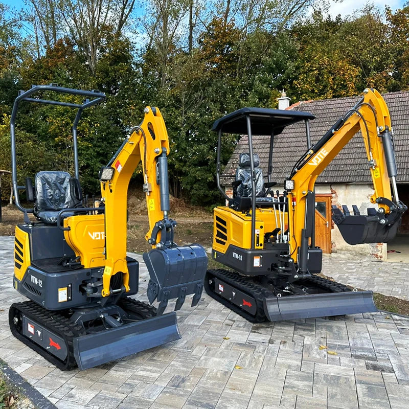 1.6 Ton Hydraulic Mini Excavator – VOTE Micro Digger with KIPOR Engine | Crawler Farm Excavator | CE Certified