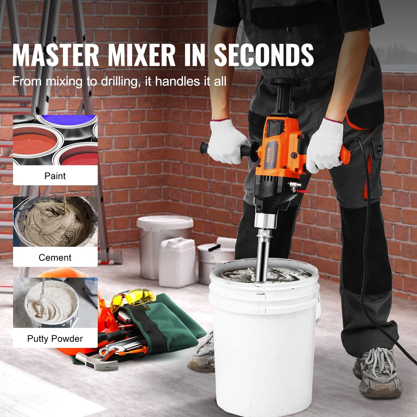 Handheld Diamond Core Drill Machine – Wet & Dry Concrete Drilling 2000W/2600W