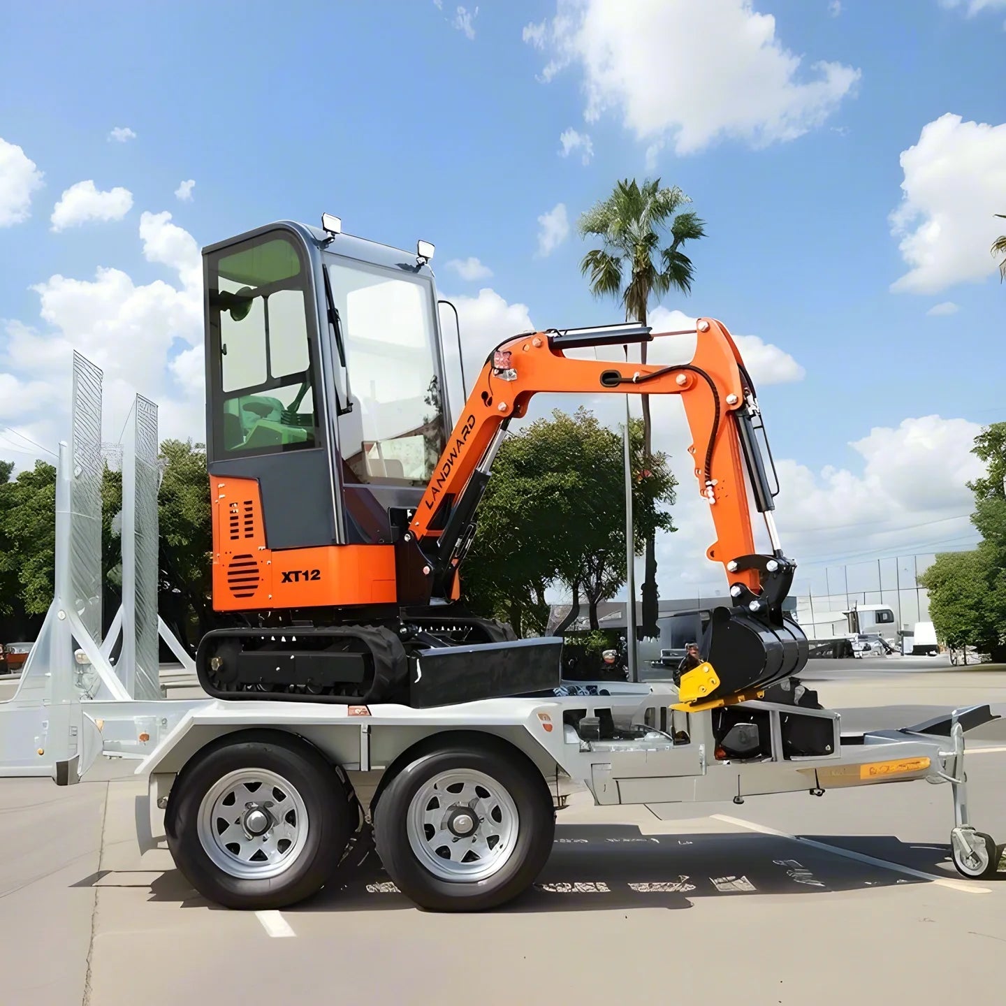 1.2 Ton Hydraulic Mini Excavator – 1200kg Crawler Digger, Koop192 Engine, Orchard & Farm Trencher, CE/EPA Certified