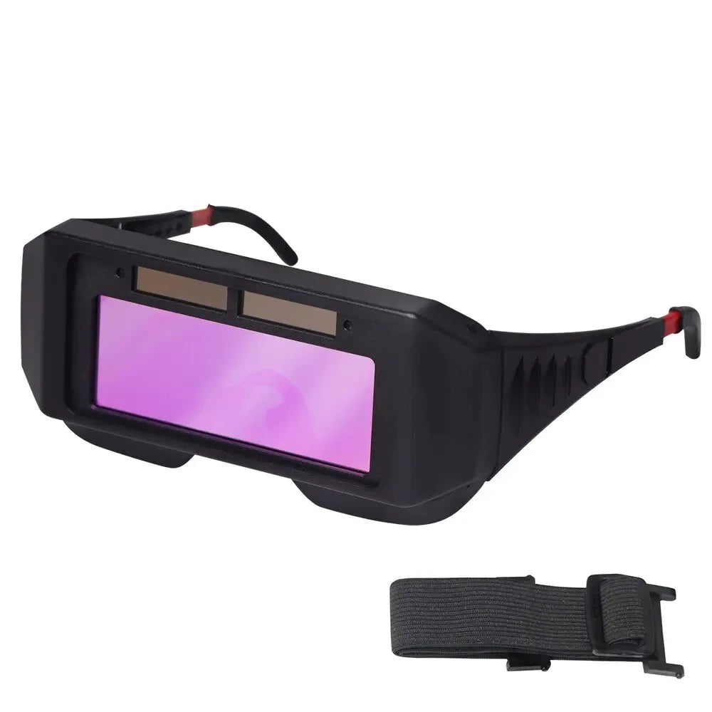 Solar Powered Auto-Darkening Welding Goggles β Shade 3/11, MIG TIG MMA Plasma Welding Glasses with Adjustable Headband