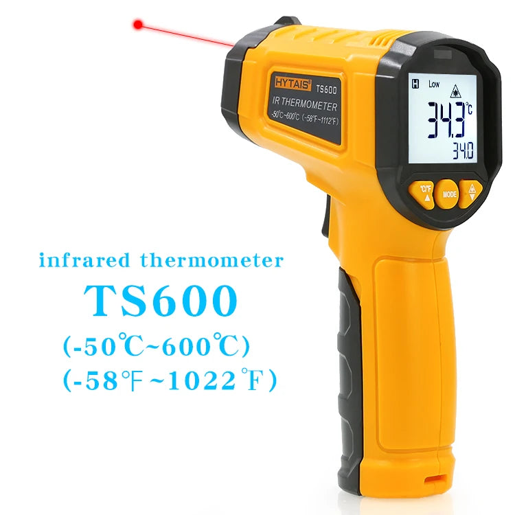 TS380 HYTAIS Infrared Non-Contact Thermometer – High-Precision Industrial Handheld Temperature Gauge (Up to 120°C+)
