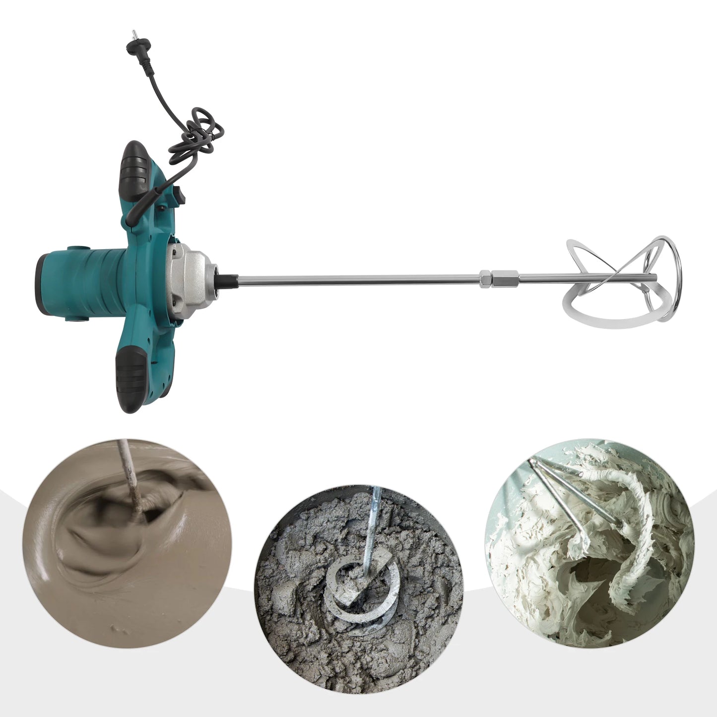 2100W 6-Speed Handheld Cement & Mortar Mixer – High-Efficiency Concrete Stirring Tool