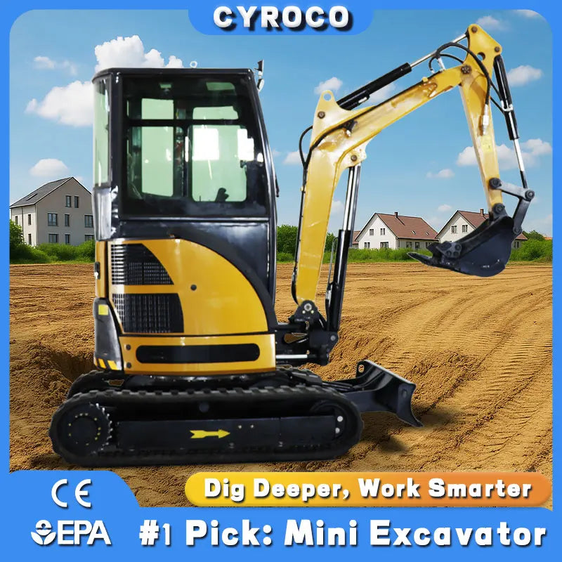 Mini Excavator 1 Ton 2 Ton Kubota Engine Customized EURO 5 Excavator Diesel Engine Crawler Excavator Fast Delivery