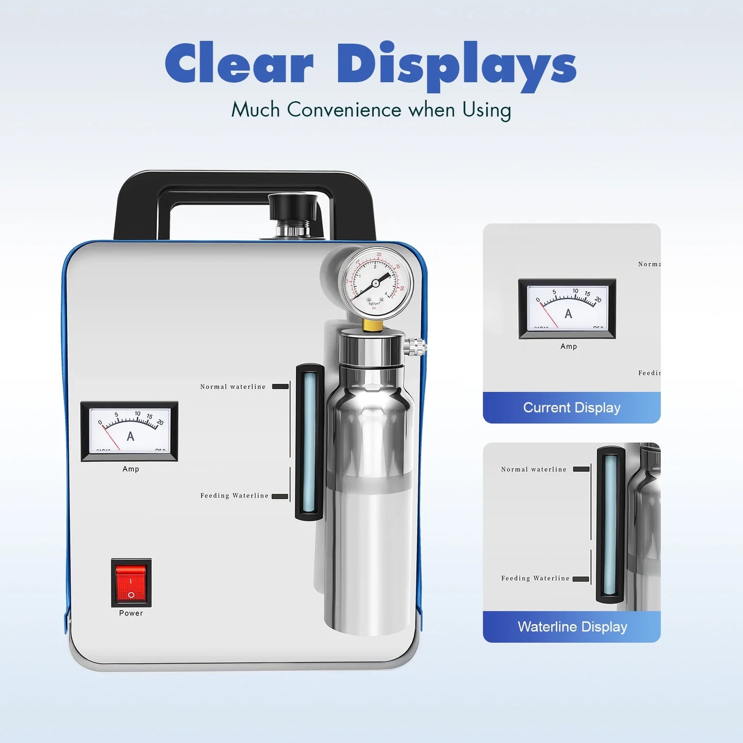220V Hydrogen Oxygen Flame Polisher – H160/H180 75L/95L Acrylic Water Welder with Flame Gun