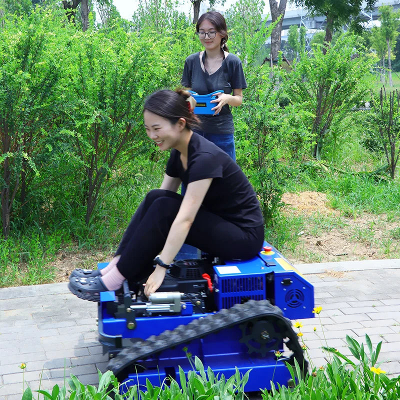Multi-Function Small Garden Machinery with Core Engine-powered Farm Mower Remote Control Crawler Lawn Mower