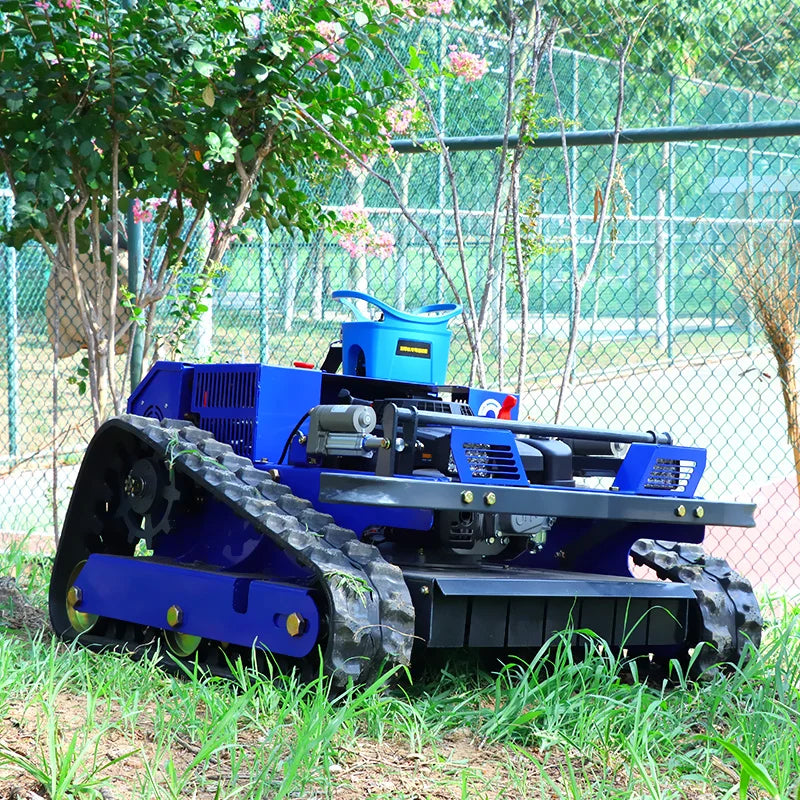 Multi-Function Small Garden Machinery with Core Engine-powered Farm Mower Remote Control Crawler Lawn Mower