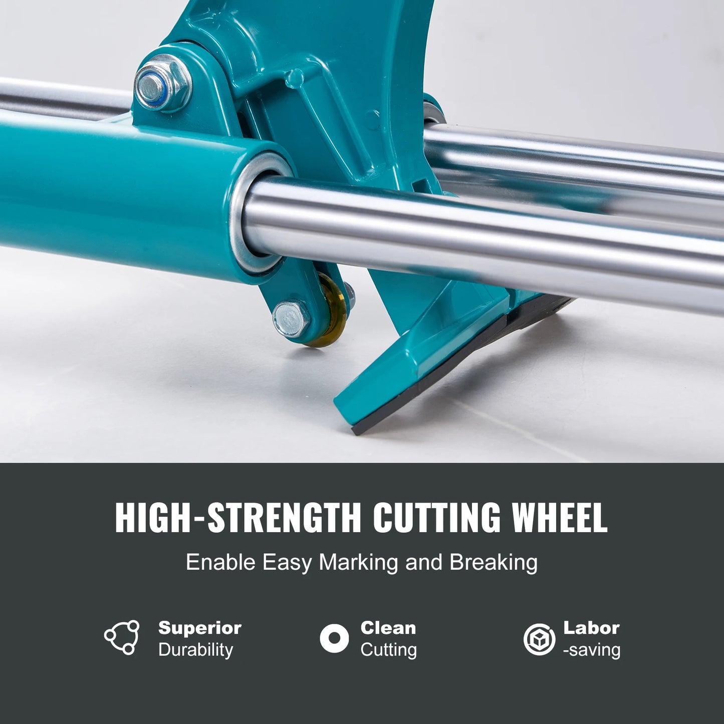Manual Tile Cutter (8106C-8L) 48" with Infrared Positioning 48-Inch– Heavy-Duty Porcelain & Ceramic Tile Cutter with Tungsten Carbide Blade