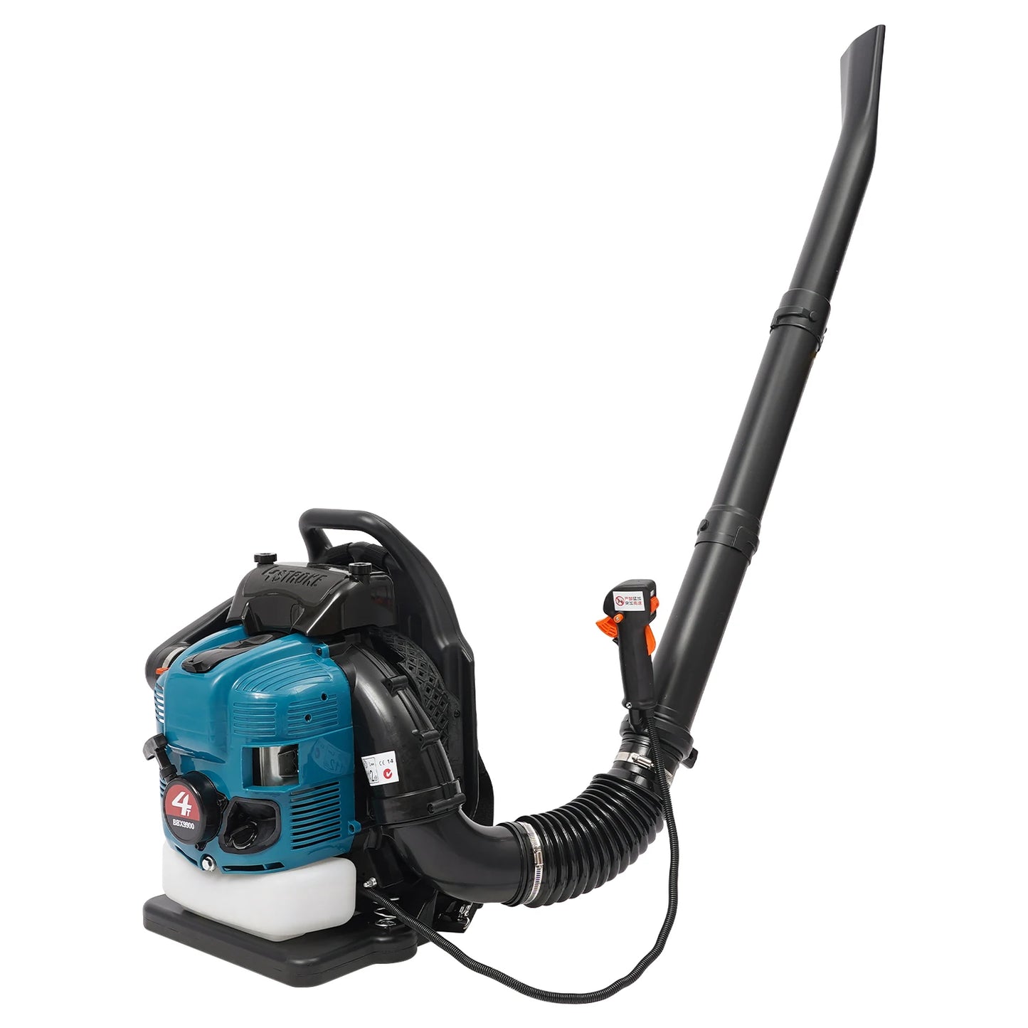 75.6CC 4 Stroke Backpack Leaf Blower 2.6KW Gasoline Powered Engine Lawn Blower Cordless Snow Dust Blowing Cleaning Tool 7000Rpm