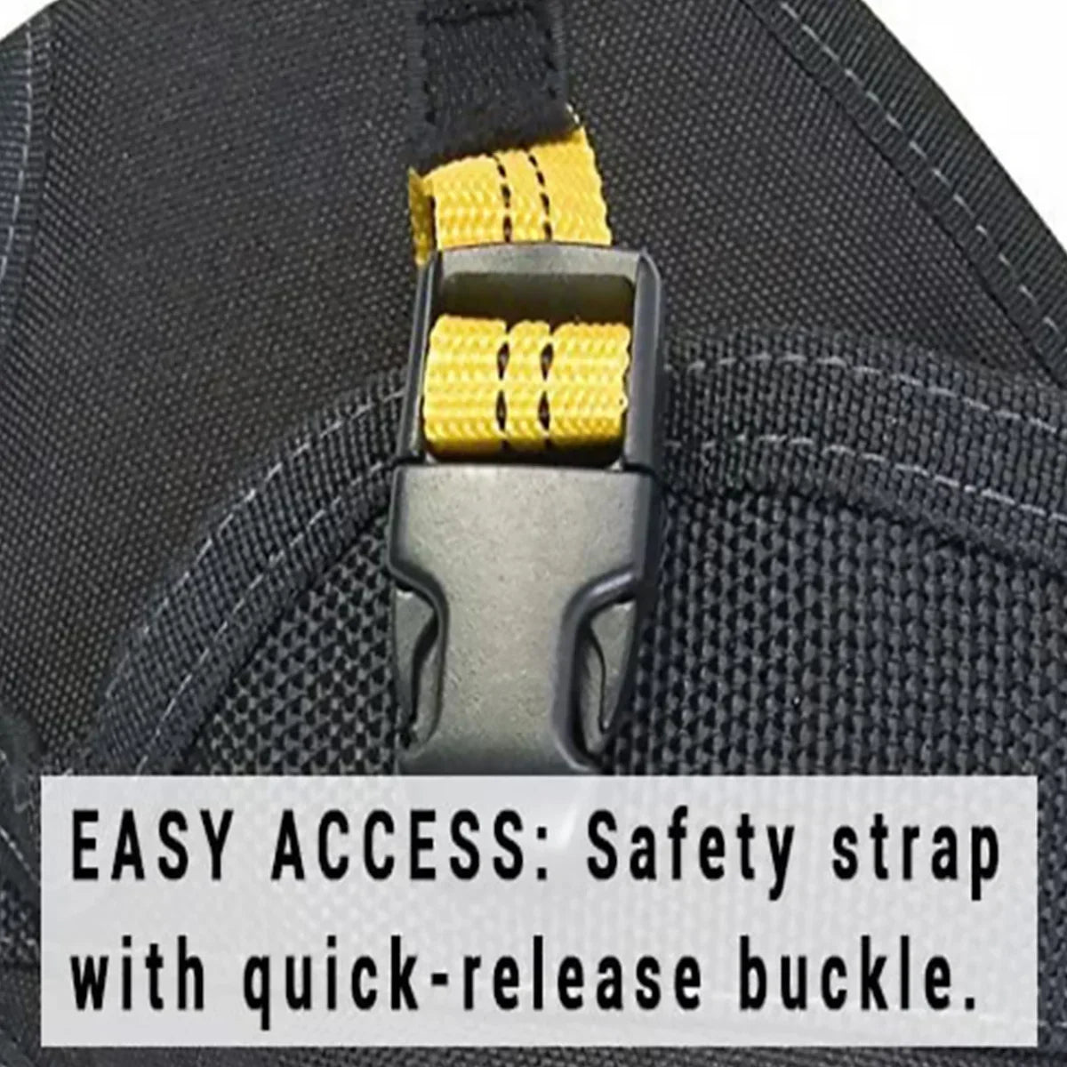 Power Tool Holster – Cordless Drill Holster with Hook & Metal Clip | Oxford Cloth Belt Organizer