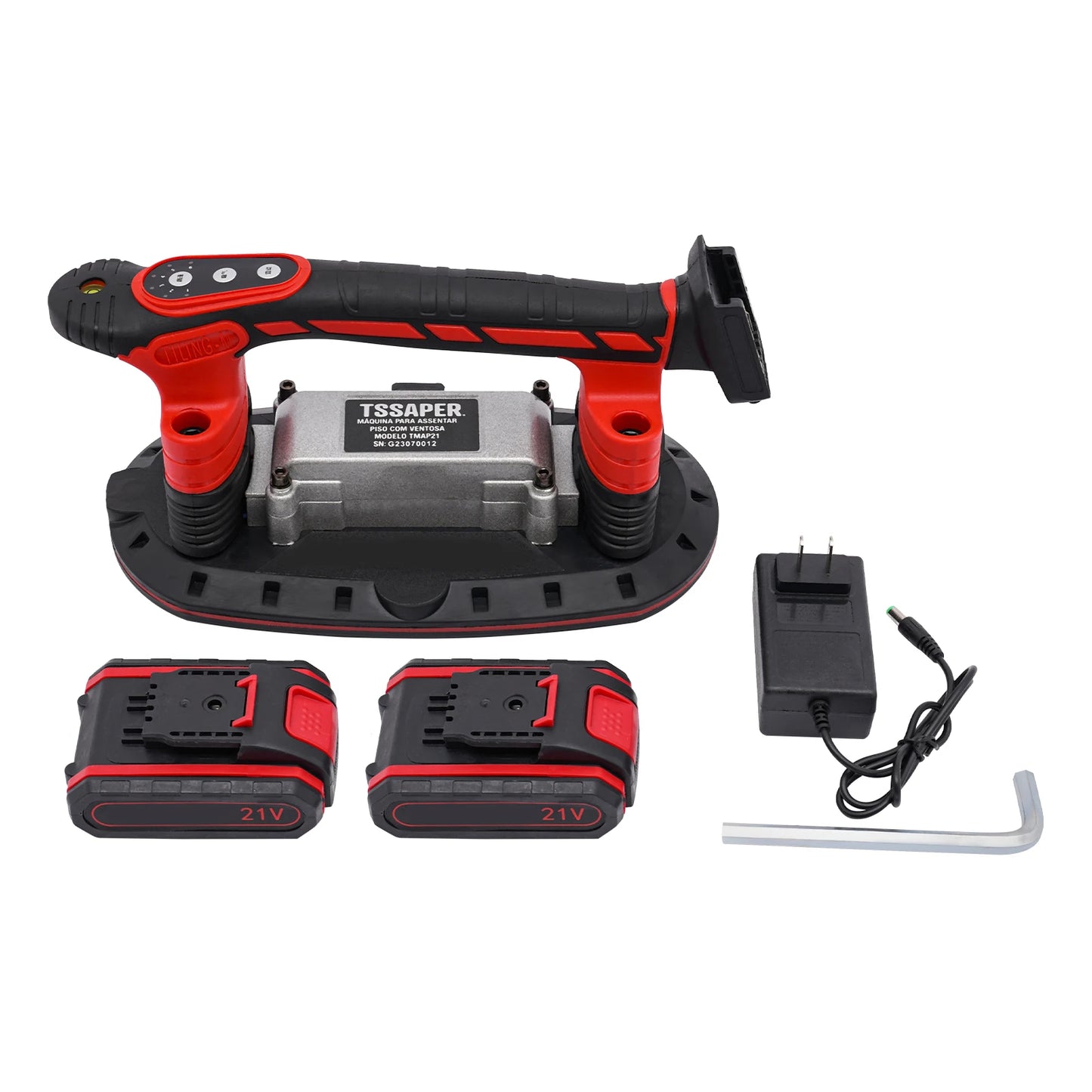 6-Speed Tile Vibration Leveling Tool with Suction Cup – Cordless Tile Laying Machine