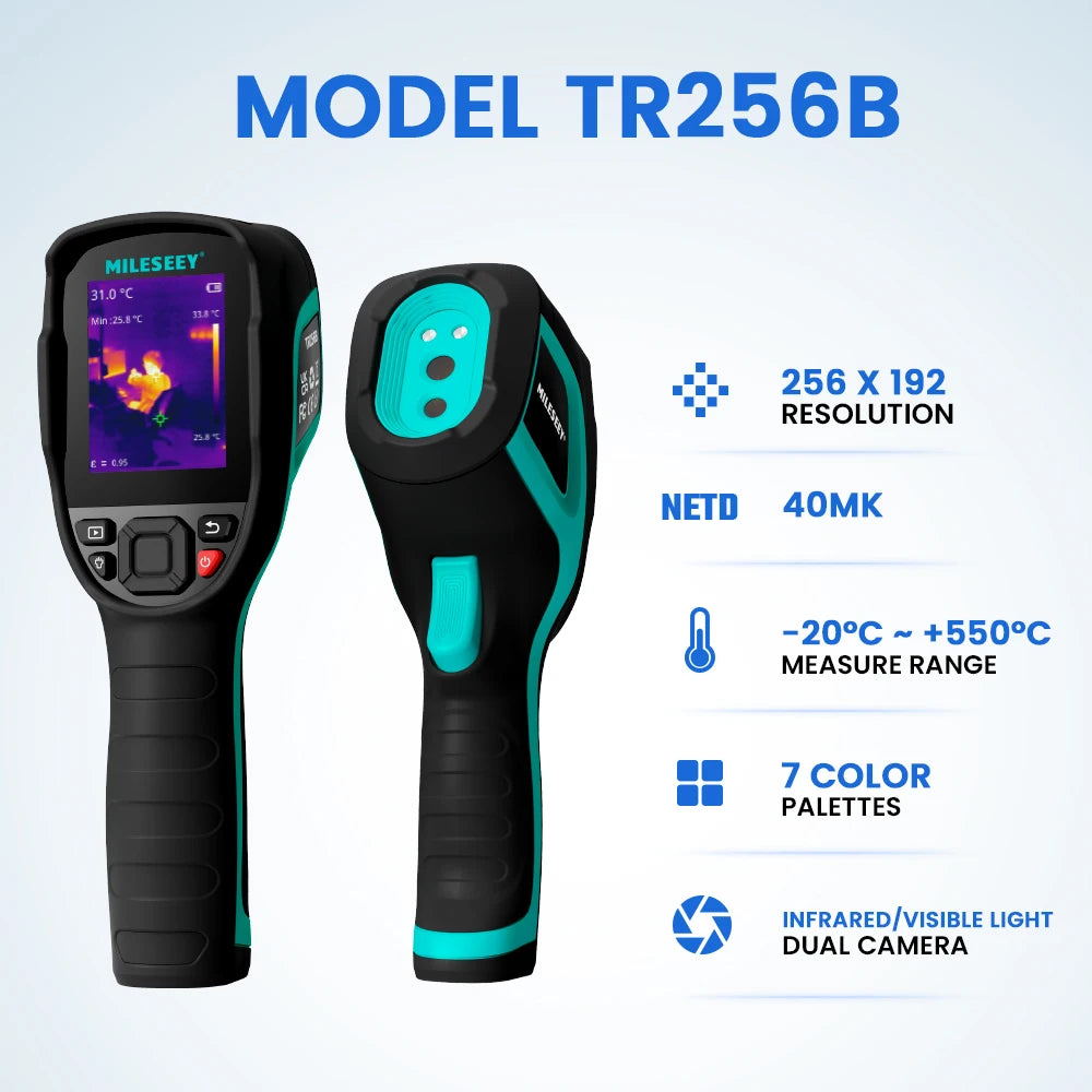 TR256E /B Thermal Imager 256X192 Thermal Imaging Camera Infrared Temperature Meter For Repair, PCB, Pipeline Detection