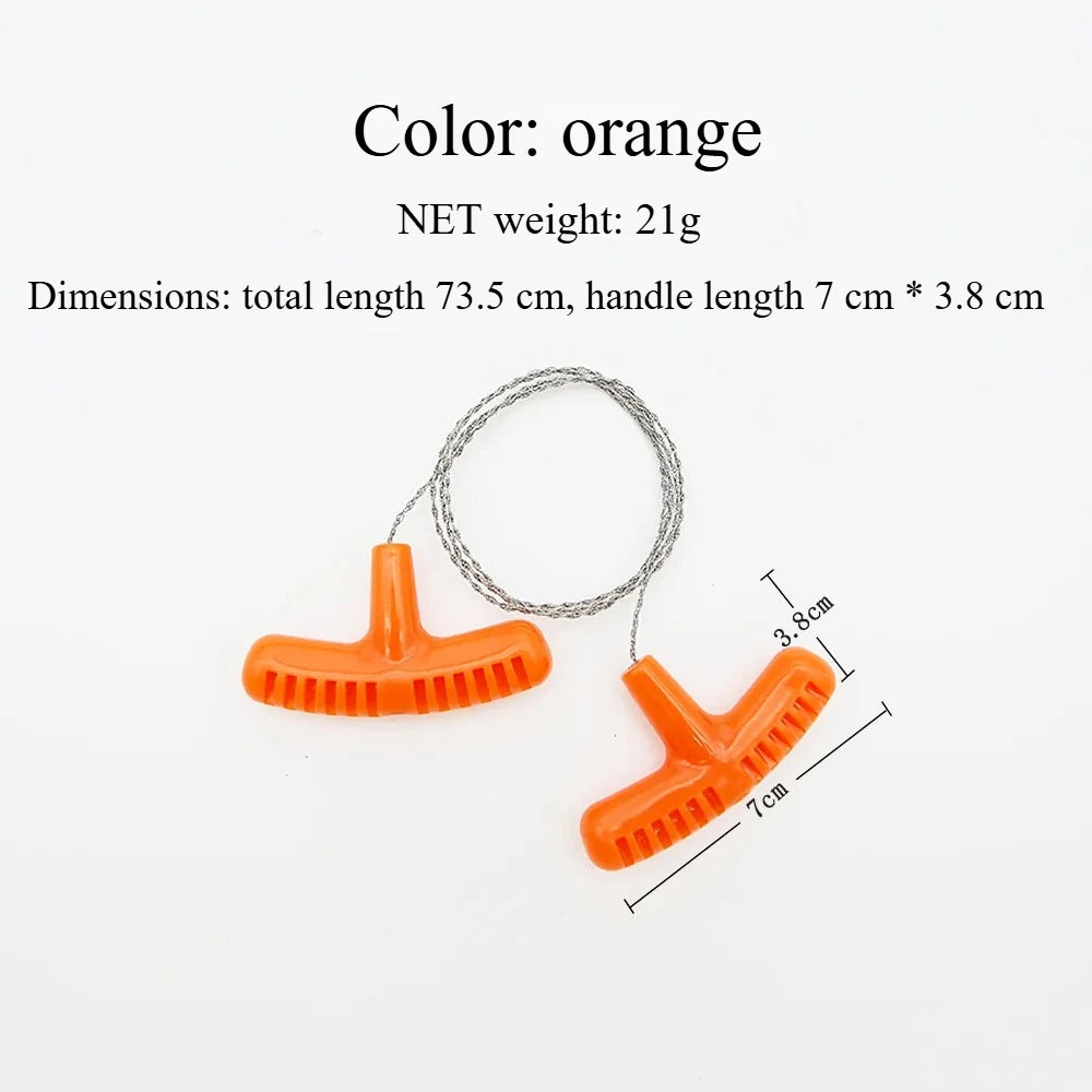Stainless Steel Pocket Wire Saw – Compact Outdoor Survival & Camping Tool | Multi-Purpose Mini Saw
