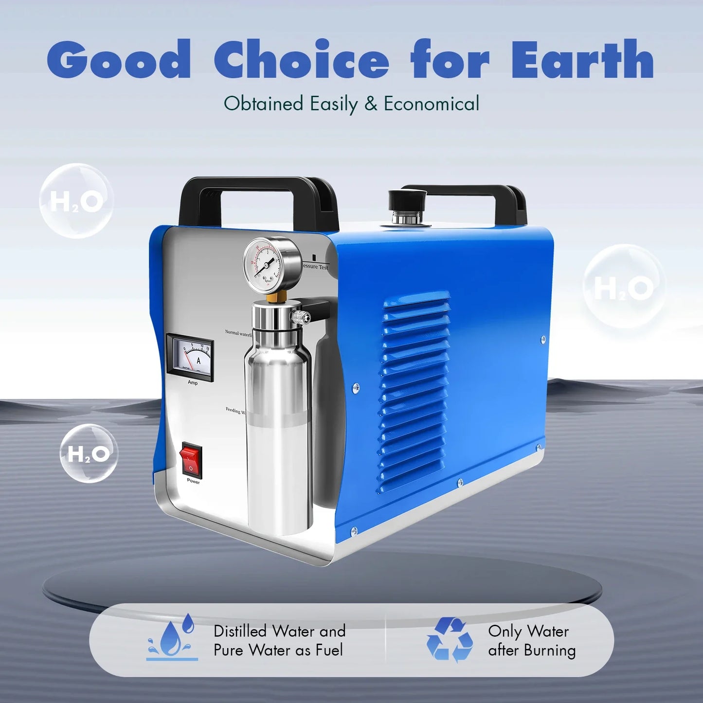 220V Hydrogen Oxygen Flame Polisher – H160/H180 75L/95L Acrylic Water Welder with Flame Gun