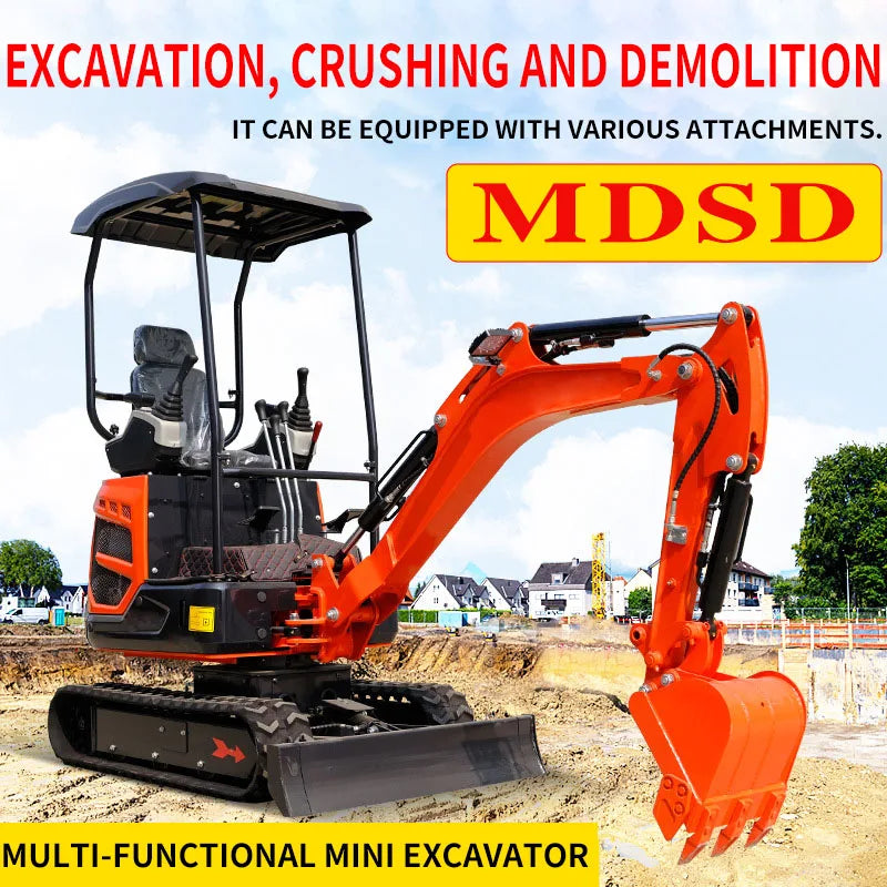 1.2 Ton Mini Crawler Excavator – Kubota EURO 5 Engine, Hydraulic Compact Digger for Agriculture & Construction (CE/EPA Certified)
