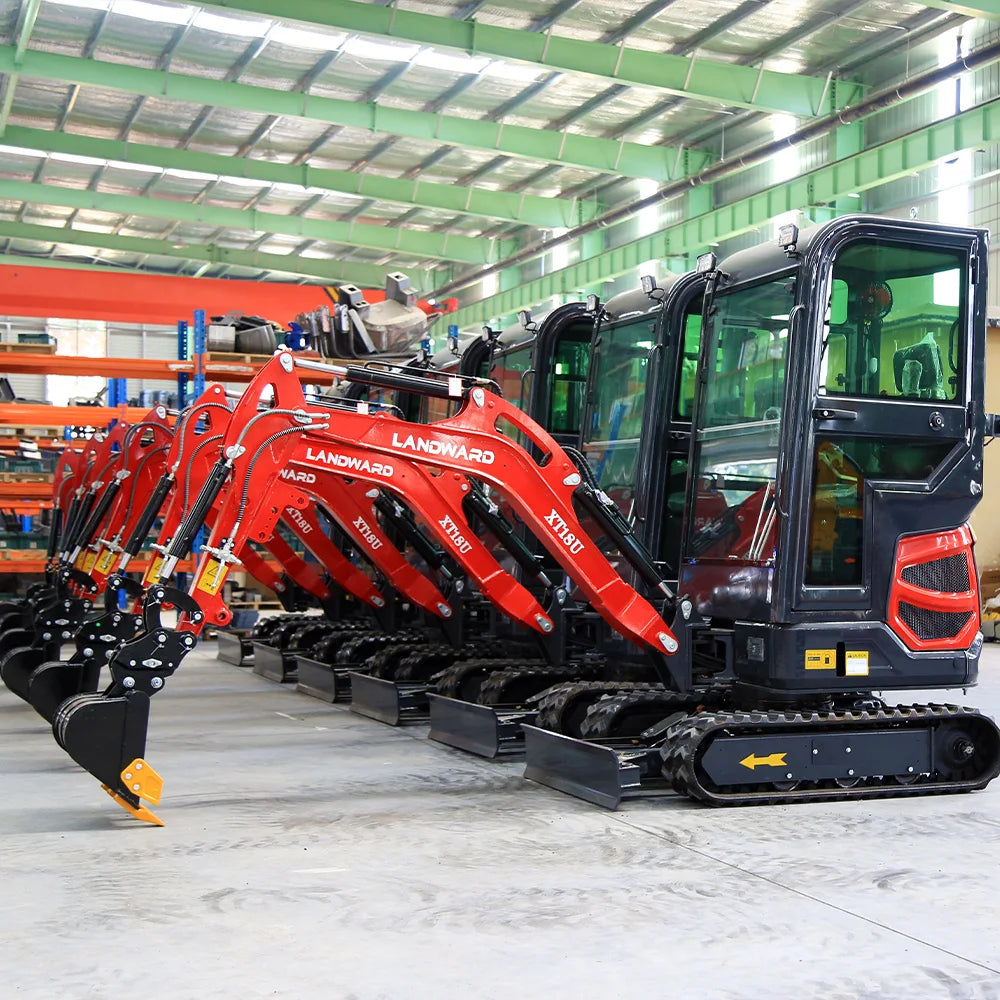 1.5–1.8 Ton Hydraulic Mini Excavator – EPA/EURO 5 Certified Crawler Digger, Small Excavator Machine for Farms & Construction