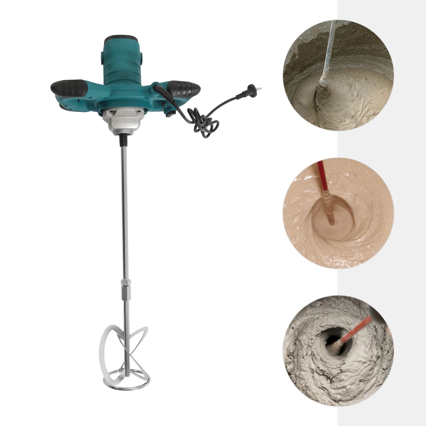 2100W 6-Speed Handheld Cement & Mortar Mixer – High-Efficiency Concrete Stirring Tool