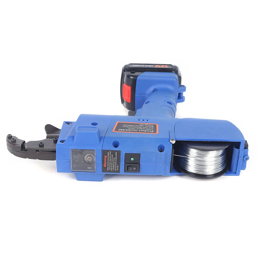 Electric Rebar Tier Gun 8–34mm with Pliers & 2 Batteries – Fast Tying Tool