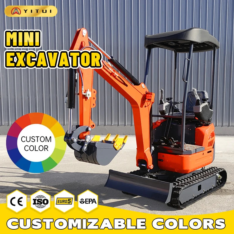1 Ton Mini Excavator – EPA Euro Engine | Crawler Digger