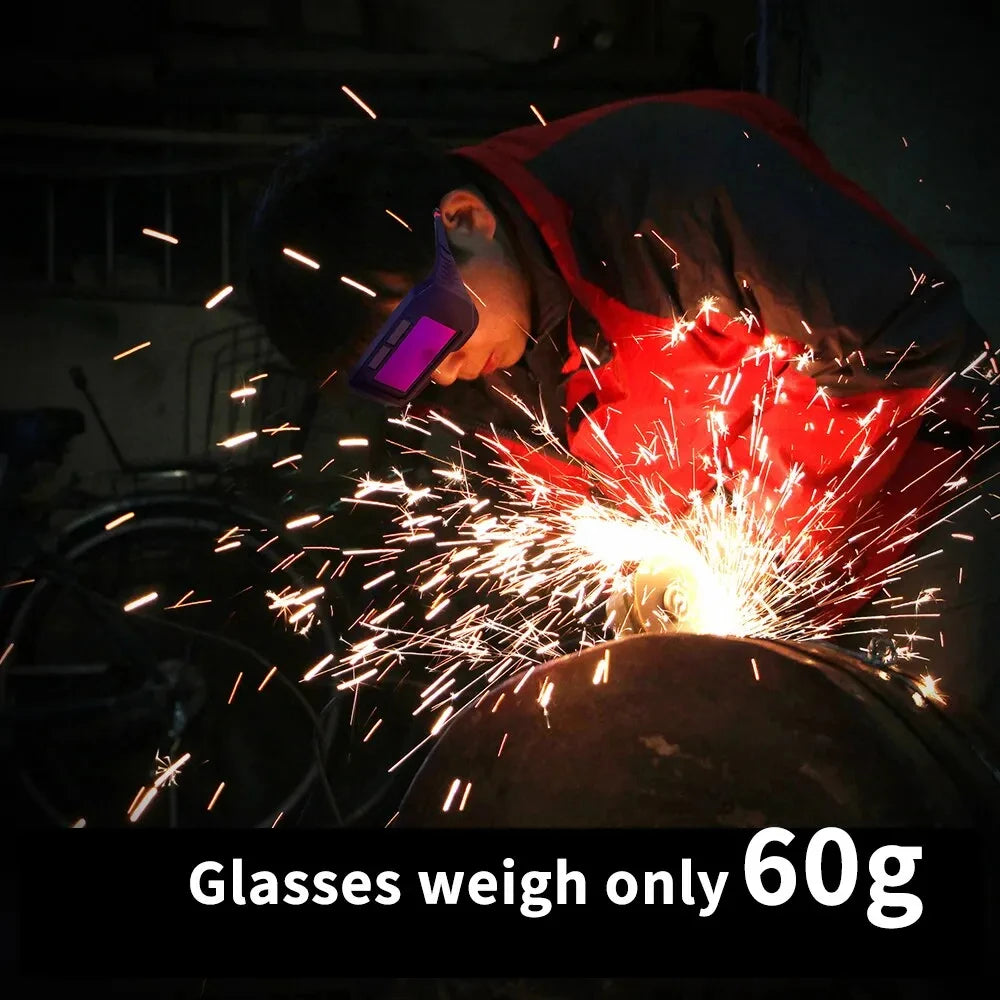 Solar Powered Auto-Darkening Welding Goggles β Shade 3/11, MIG TIG MMA Plasma Welding Glasses with Adjustable Headband