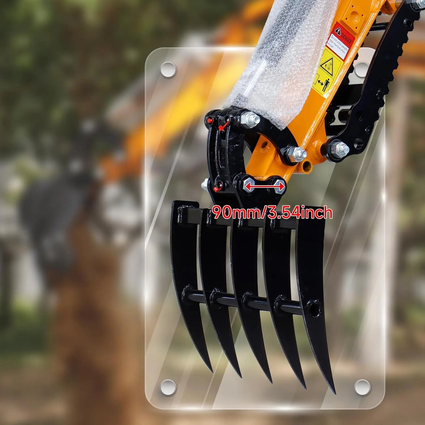 Rake Attachment for 1 Ton Mini Excavator USA STOCK