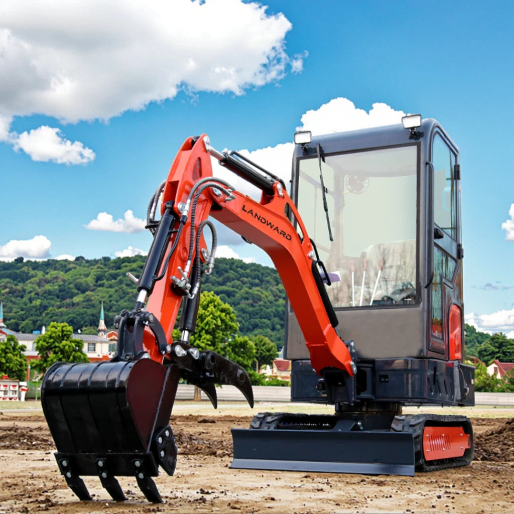 2 Ton Hydraulic Mini Excavator – 1.6T/1T Diesel Trench Digger for Home, Farm & Orchard Use
