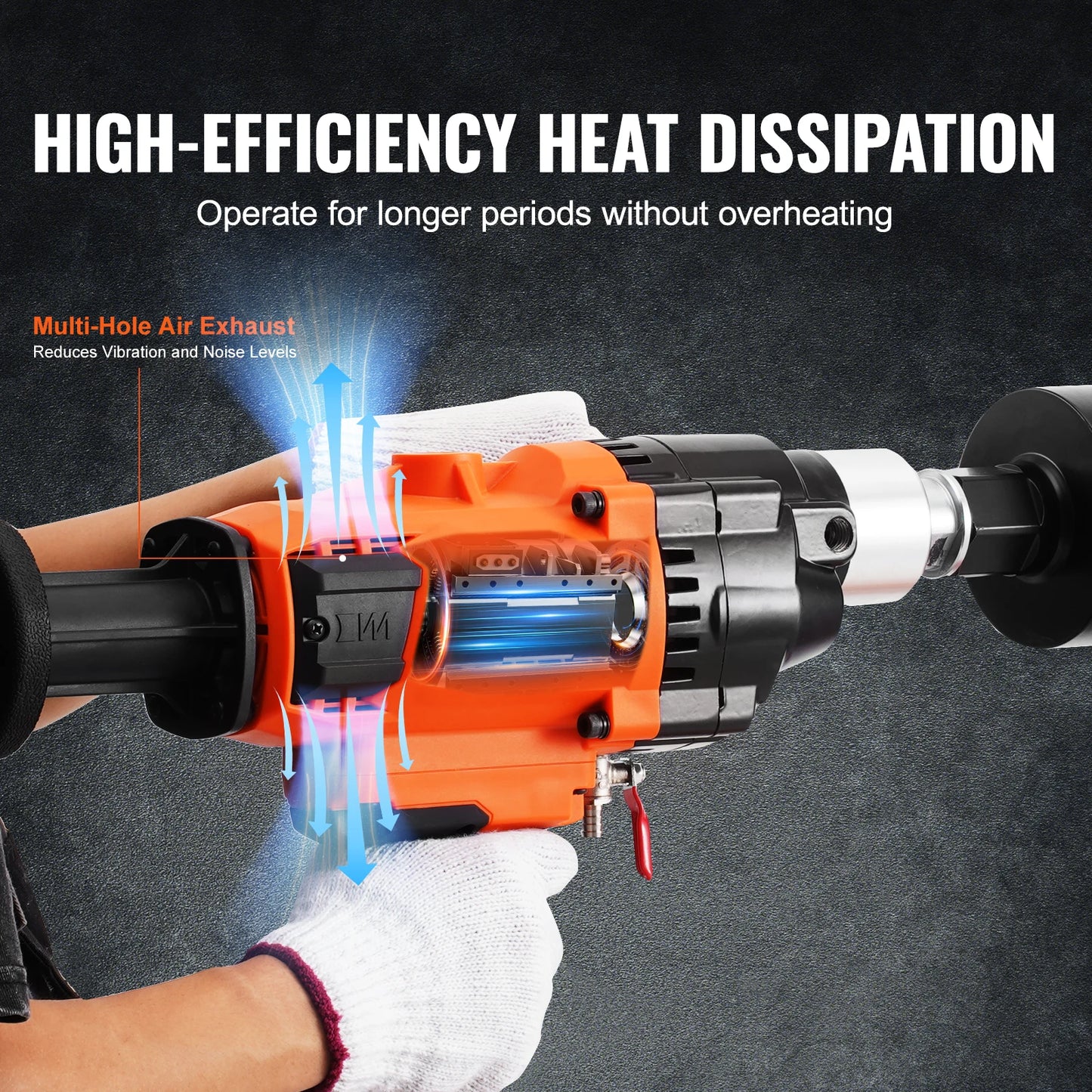 Handheld Diamond Core Drill Machine – Wet & Dry Concrete Drilling 2000W/2600W
