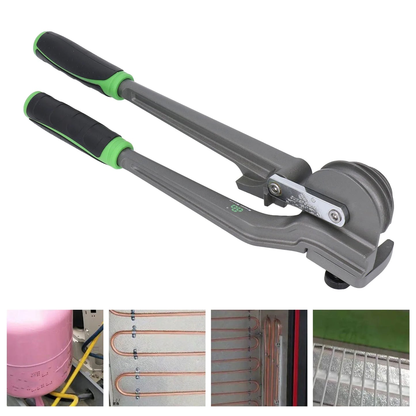 3-in-1 Manual Tubing Bender – 1/4", 3/8", 1/2" for Copper & Aluminum Pipes (0–180°)