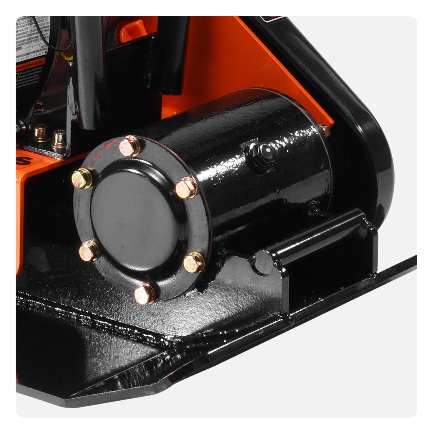 Gasoline Plate Compactor 6.5 HP Force Vibratory Compaction Tamper For Walkways, Patios, Asphalts Paver Landscaping