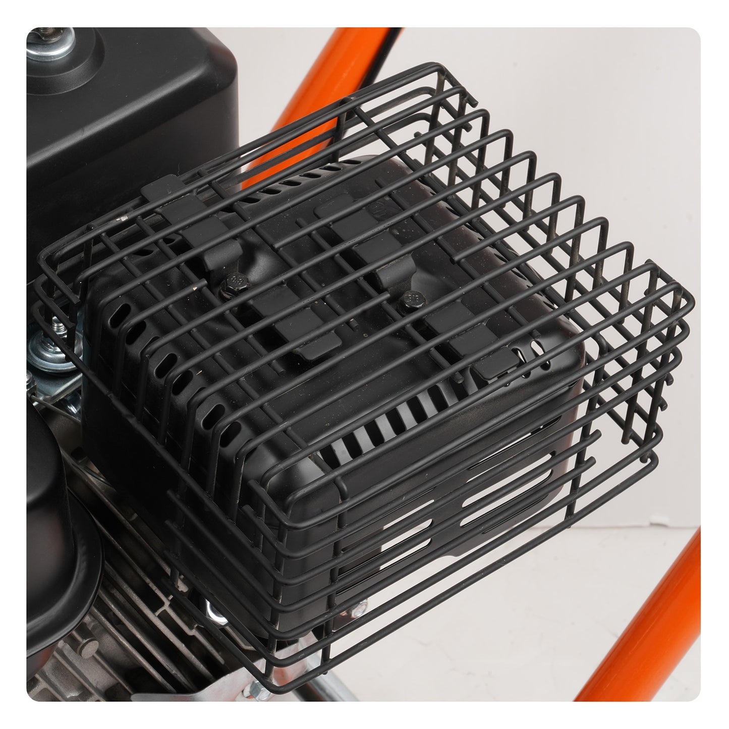 Gasoline Plate Compactor 6.5 HP Force Vibratory Compaction Tamper For Walkways, Patios, Asphalts Paver Landscaping
