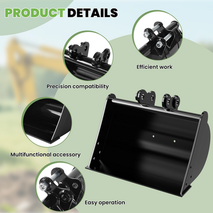 Attachments Mini Excavator: Ripper, Rake, Narrow Bucket, Plain Bucket, Thumb
