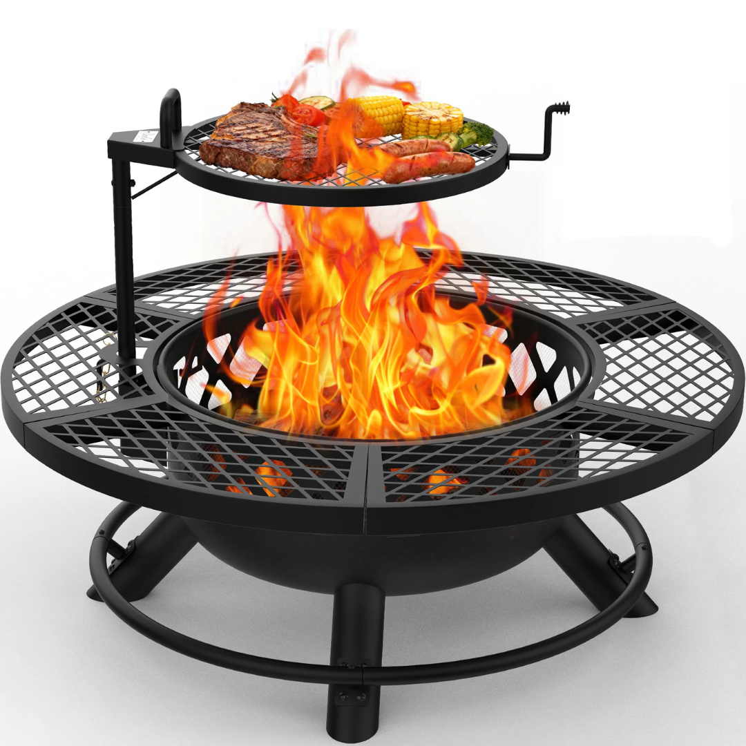 40 Inch Outdoor Wood Burning Fire Pit