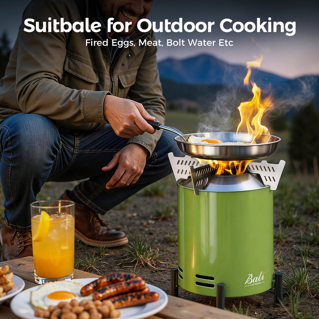 6.5 Inch Wood Stainless Steel Tabletop Fire Pit