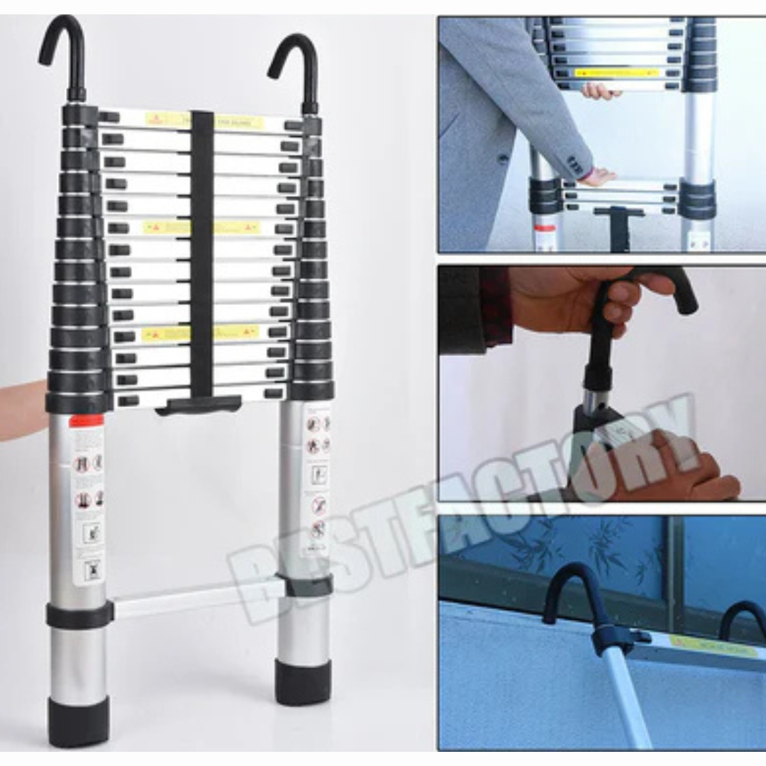 Ladder Portable Extendable Multi-Purpose Folding Aluminium Ladder Heavy Duty Extension