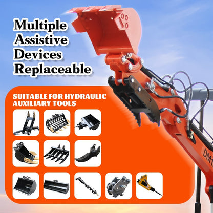 13.5HP 1 TON Mini Excavator B&S EPA Engine Hydraulic Thumb Digger