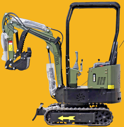 Mini Excavator 1 Ton Digger 13.5hp Gas Tracked Crawler B&S EPA Engine