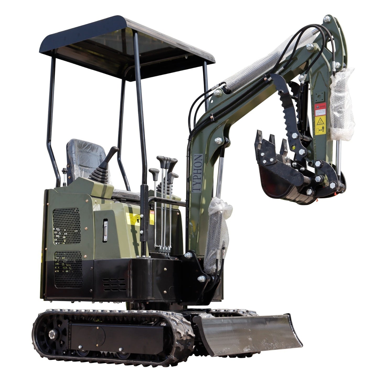 Mini Excavator 1 Ton Digger 13.5hp Gas Tracked Crawler B&S EPA Engine